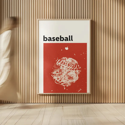 Baller I Red by Kent Youngstrom. shown as over sized large wall art. Available as an archival giclee rolled canvas, fine art paper, or poster print. SKU 84205h.