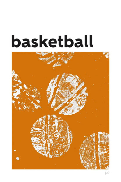 Baller II Orange by Kent Youngstrom. SKU 84206h. Archival Giclee Fine art print for wall decor.
