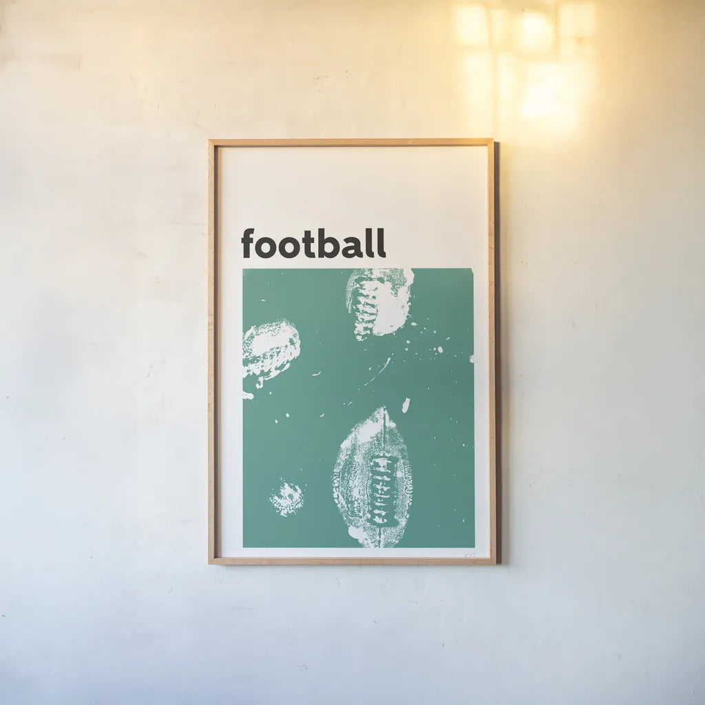 Baller III by Kent Youngstrom. shown as a paper print in a natural frame. Available as a archival giclee rolled canvas, fine art paper, or poster print. SKU 84141h.