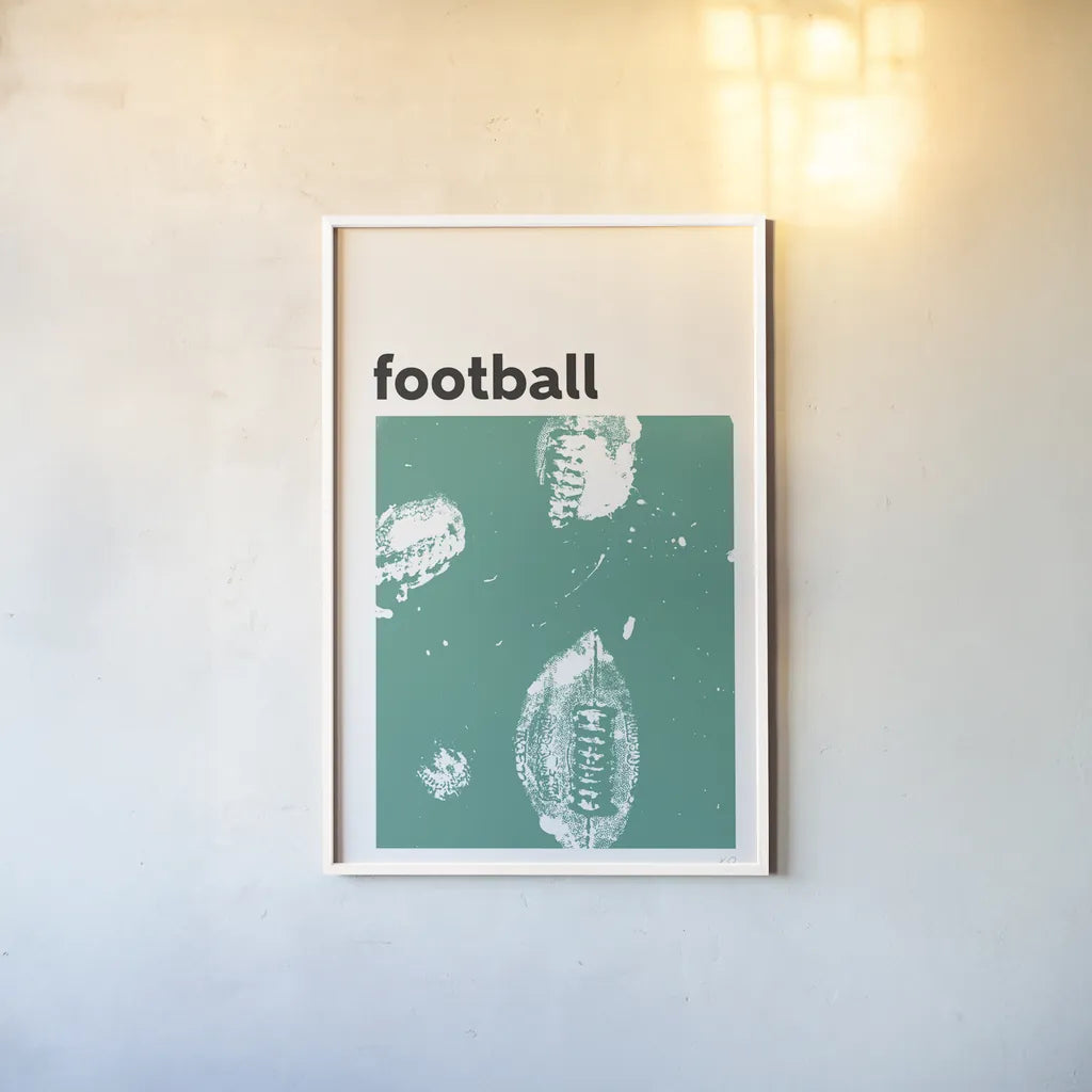 Baller III by Kent Youngstrom. shown as a paper print in a white frame. Available as a archival giclee rolled canvas, fine art paper, or poster print. SKU 84141h.