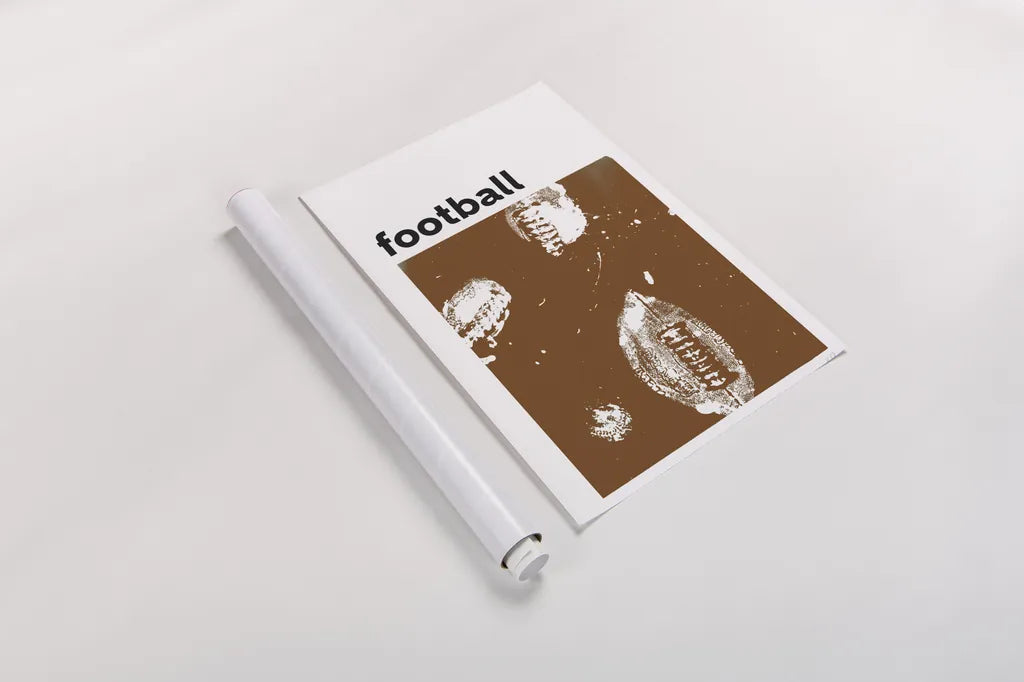 Baller III Brown by Kent Youngstrom. shown as a rolled paper print. Available as archival giclee rolled canvas, fine art paper, or poster print. SKU 84207h.