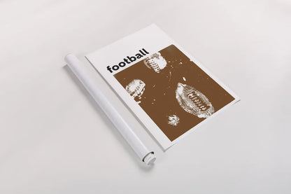 Baller III Brown by Kent Youngstrom. shown as a rolled paper print. Available as archival giclee rolled canvas, fine art paper, or poster print. SKU 84207h.