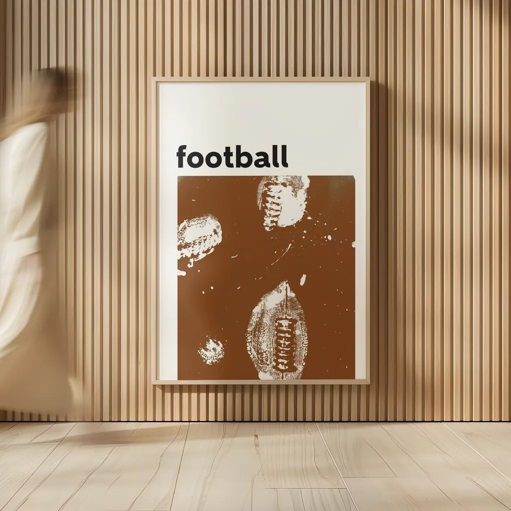 Baller III Brown by Kent Youngstrom. shown as over sized large wall art. Available as an archival giclee rolled canvas, fine art paper, or poster print. SKU 84207h.