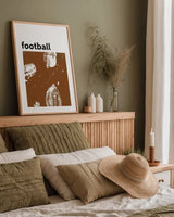 Baller III Brown by Kent Youngstrom. shown as a paper print in a natural frame. Available as a archival giclee rolled canvas, fine art paper, or poster print. SKU 84207h.