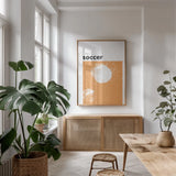 Baller IV by Kent Youngstrom. shown as a print in a natural wood frame in a dining room. Available as a archival giclee rolled canvas, fine art paper, or poster print. SKU 84142h.