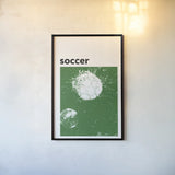 Baller IV Green by Kent Youngstrom. shown as a paper print in a black flame. Available as a archival giclee rolled canvas, fine art paper, or poster print. SKU 84208h.