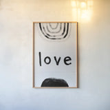 Big Love by Kent Youngstrom. shown as a paper print in a natural frame. Available as a archival giclee rolled canvas, fine art paper, or poster print. SKU 87975h.