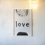 Big Love by Kent Youngstrom. shown as a paper print in a white frame. Available as a archival giclee rolled canvas, fine art paper, or poster print. SKU 87975h.