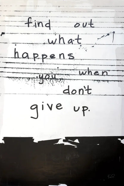Dont Give Up by Kent Youngstrom. SKU 80203h. Archival Giclee Fine art print for wall decor.