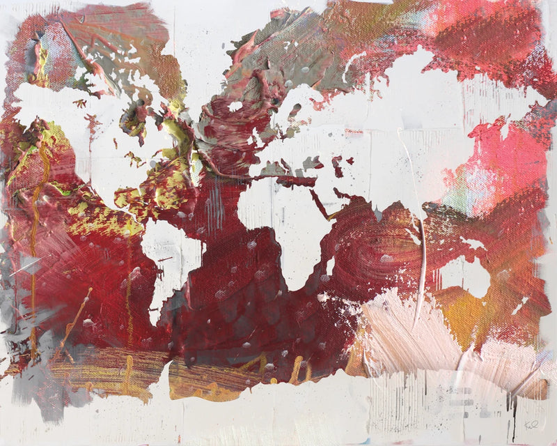 Earthen Map of the World by Kent Youngstrom