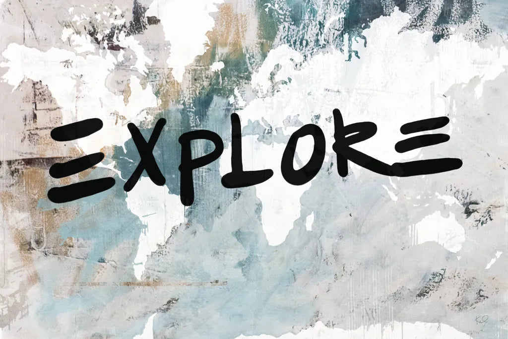 Explore Neutral World Map by Kent Youngstrom. SKU 82619i. Archival Giclee Fine art print for wall decor.