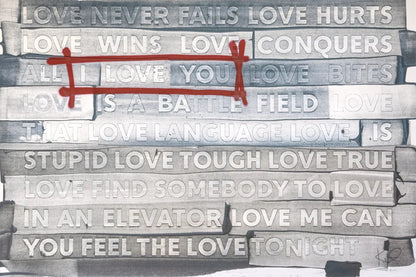 Graffiti Love by Kent Youngstrom. SKU 80204i. Archival Giclee Fine art print for wall decor.