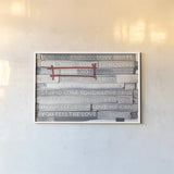 Graffiti Love by Kent Youngstrom. shown as a paper print in a white frame. Available as a archival giclee rolled canvas, fine art paper, or poster print. SKU 80204i.