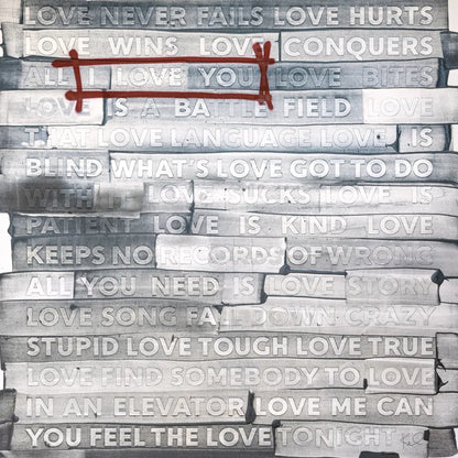 Graffiti Love Sq by Kent Youngstrom. SKU 80205a. Archival Giclee Fine art print for wall decor.