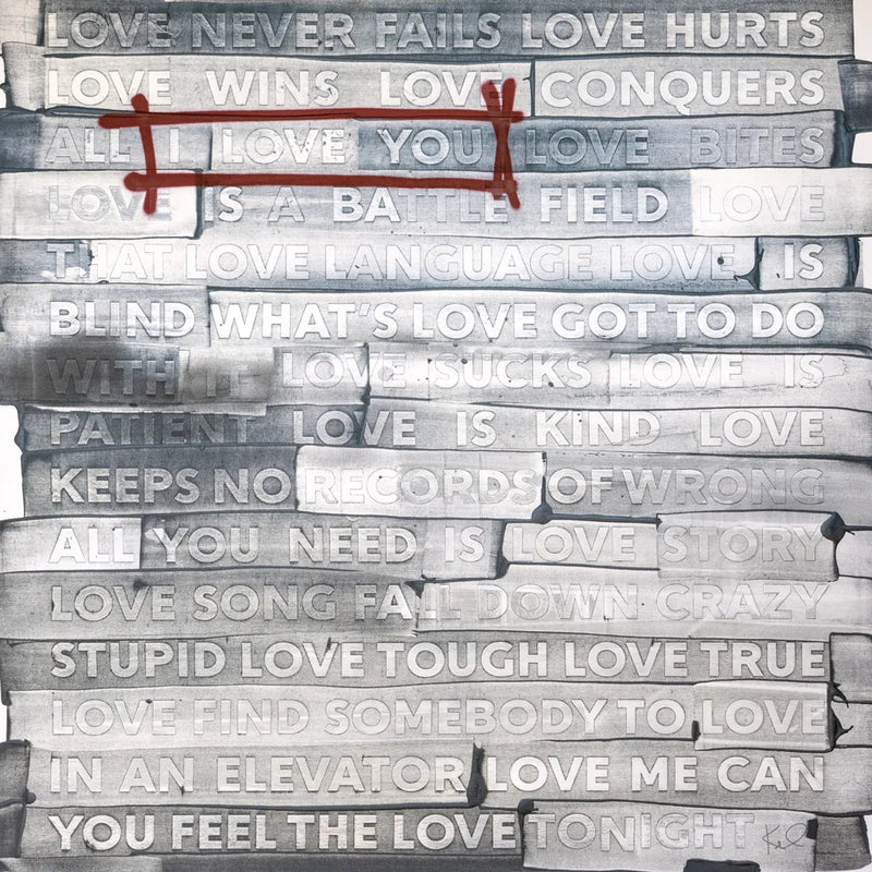 Graffiti Love Sq by Kent Youngstrom. SKU 80205a. Archival Giclee Fine art print for wall decor.