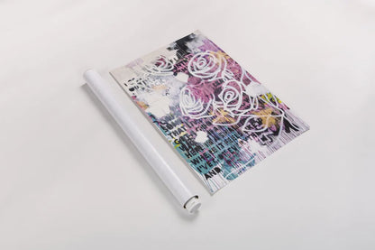 Ive Got Everything v2 Pink by Kent Youngstrom. shown as a rolled paper print. Available as archival giclee rolled canvas, fine art paper, or poster print. SKU 85666h.