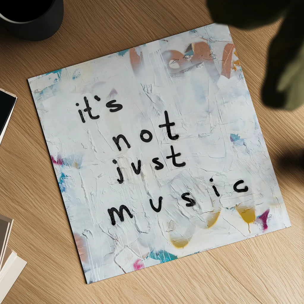 Not Just Music by Kent Youngstrom. Shown as a detailed flat fine art print, highlighting archival giclee quality. Available as an archival giclee rolled canvas, fine art paper, or poster print. SKU 80431a.