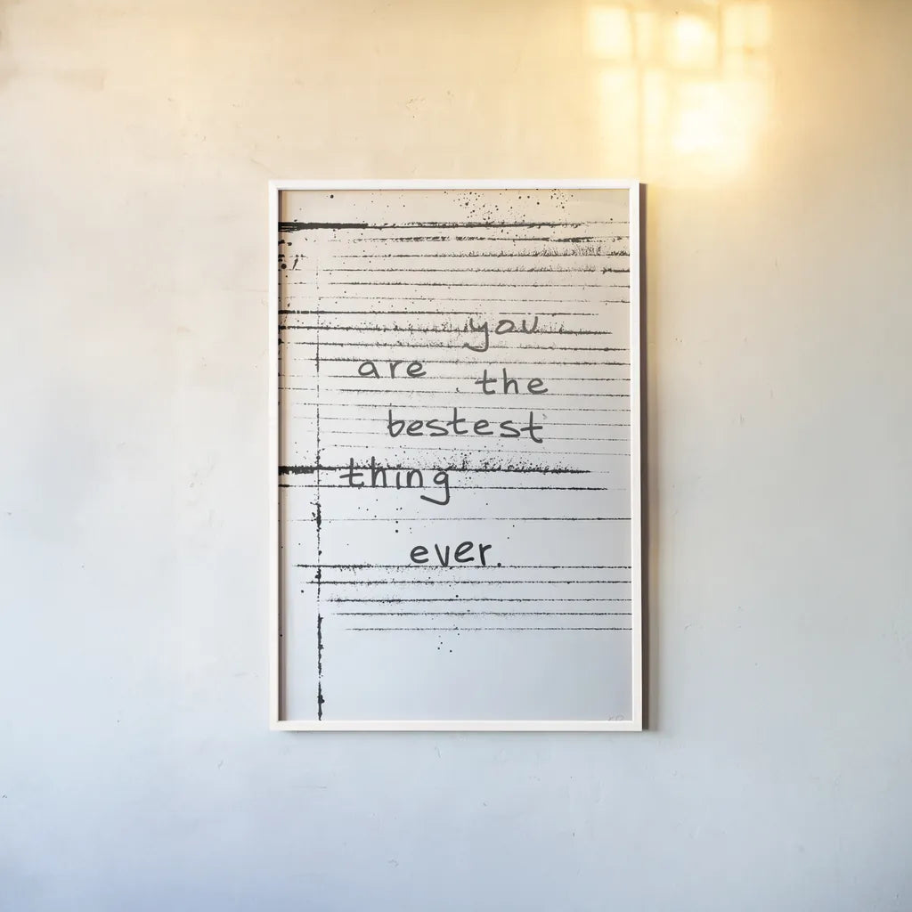 Passing Notes by Kent Youngstrom. shown as a paper print in a white frame. Available as a archival giclee rolled canvas, fine art paper, or poster print. SKU 87968h.