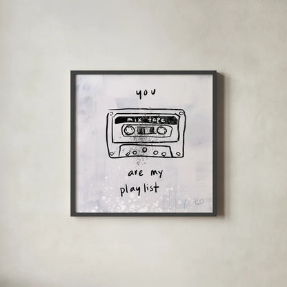 Turn it Up II by Kent Youngstrom. Shown in a sleek black glass frame for a contemporary gallery look. Available as an archival giclee rolled canvas, fine art paper, or poster print. SKU 81100a.