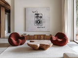 Turn it Up IV by Kent Youngstrom. Shown as extra-large giant wall art in a modern living room. Available as an archival giclee rolled canvas, fine art paper, or poster print. SKU 81102a.