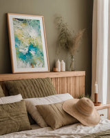Vibrancy by Kent Youngstrom. shown as a paper print in a natural frame. Available as a archival giclee rolled canvas, fine art paper, or poster print. SKU 80586h.