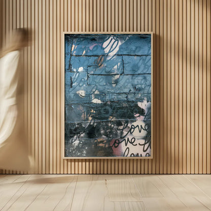 Wall of Love by Kent Youngstrom. shown as over sized large wall art. Available as an archival giclee rolled canvas, fine art paper, or poster print. SKU 80215h.
