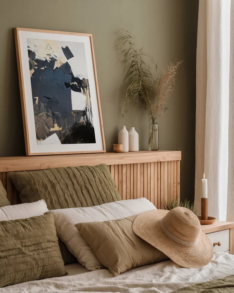 Why Settle by Kent Youngstrom. shown as a paper print in a natural frame. Available as a archival giclee rolled canvas, fine art paper, or poster print. SKU 80216h.