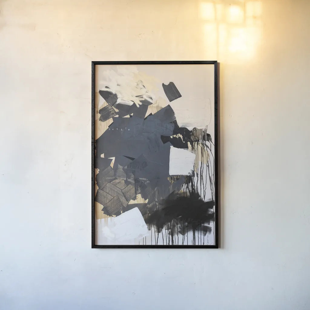 Why Settle by Kent Youngstrom. shown as a paper print in a black flame. Available as a archival giclee rolled canvas, fine art paper, or poster print. SKU 80216h.