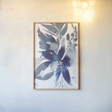 Beauty of Blue by Kristy Rice. shown as a paper print in a natural frame. Available as a archival giclee rolled canvas, fine art paper, or poster print. SKU 100913h.