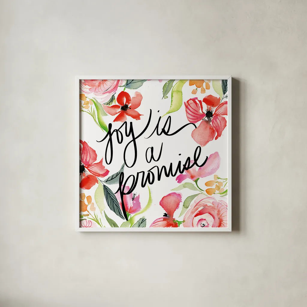 Bloom to Remember I by Kristy Rice. Shown in a crisp white glass frame for a clean and minimalist style. Available as an archival giclee rolled canvas, fine art paper, or poster print. SKU 41898a.