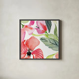 Bloom to Remember III by Kristy Rice. Shown in a sleek black glass frame for a contemporary gallery look. Available as an archival giclee rolled canvas, fine art paper, or poster print. SKU 41900a.