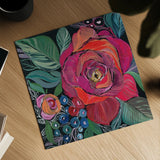 Blooming Boldly by Kristy Rice. Shown as a detailed flat fine art print, highlighting archival giclee quality. Available as an archival giclee rolled canvas, fine art paper, or poster print. SKU 99669a.