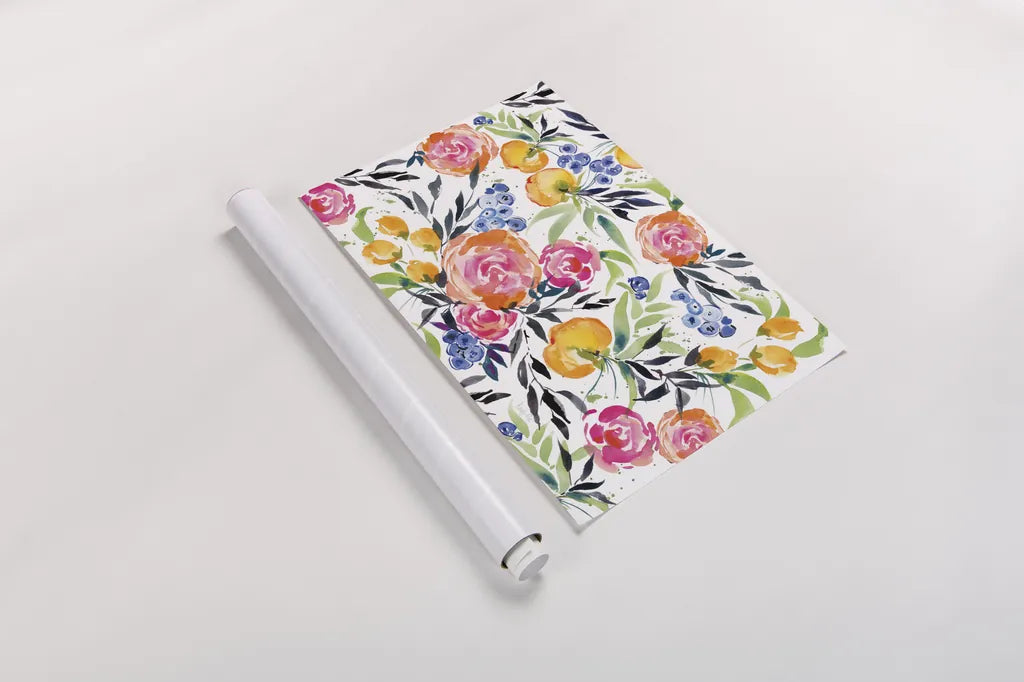 Blueberries Among Us by Kristy Rice. shown as a rolled paper print. Available as archival giclee rolled canvas, fine art paper, or poster print. SKU 35059i.