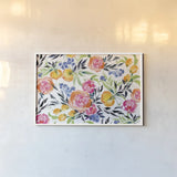 Blueberries Among Us by Kristy Rice. shown as a paper print in a white frame. Available as a archival giclee rolled canvas, fine art paper, or poster print. SKU 35059i.