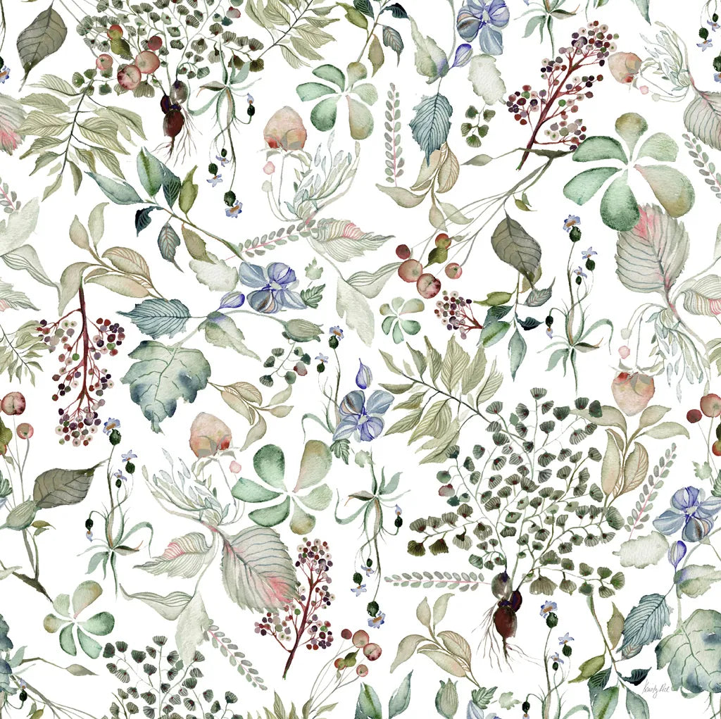 Botticelli Plants I Light by Kristy Rice. SKU 71489a. Archival Giclee Fine art print for wall decor.