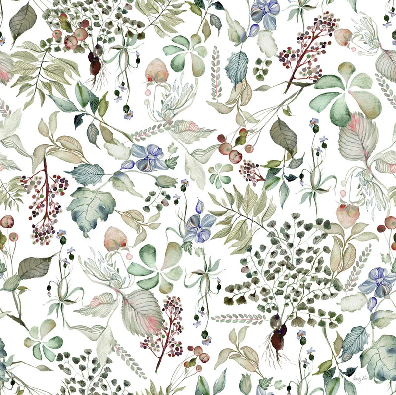 Botticelli Plants I Light by Kristy Rice. SKU 71489a. Archival Giclee Fine art print for wall decor.