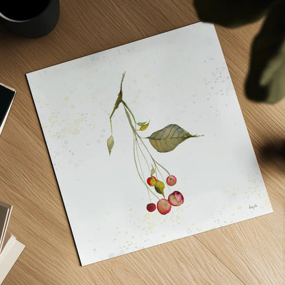 Botticelli Plants III by Kristy Rice. Shown as a detailed flat fine art print, highlighting archival giclee quality. Available as an archival giclee rolled canvas, fine art paper, or poster print. SKU 54044a.