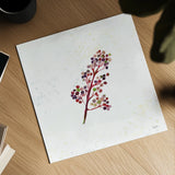 Botticelli Plants IV by Kristy Rice. Shown as a detailed flat fine art print, highlighting archival giclee quality. Available as an archival giclee rolled canvas, fine art paper, or poster print. SKU 54045a.