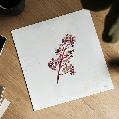 Botticelli Plants IV by Kristy Rice. Shown as a detailed flat fine art print, highlighting archival giclee quality. Available as an archival giclee rolled canvas, fine art paper, or poster print. SKU 54045a.