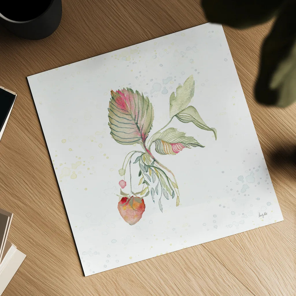 Botticelli Plants V by Kristy Rice. Shown as a detailed flat fine art print, highlighting archival giclee quality. Available as an archival giclee rolled canvas, fine art paper, or poster print. SKU 54046a.