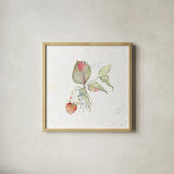 Botticelli Plants V by Kristy Rice. Shown in a natural wood glass frame for a timeless modern aesthetic. Available as an archival giclee rolled canvas, fine art paper, or poster print. SKU 54046a.