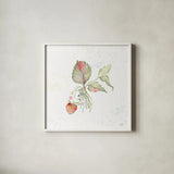 Botticelli Plants V by Kristy Rice. Shown in a crisp white glass frame for a clean and minimalist style. Available as an archival giclee rolled canvas, fine art paper, or poster print. SKU 54046a.