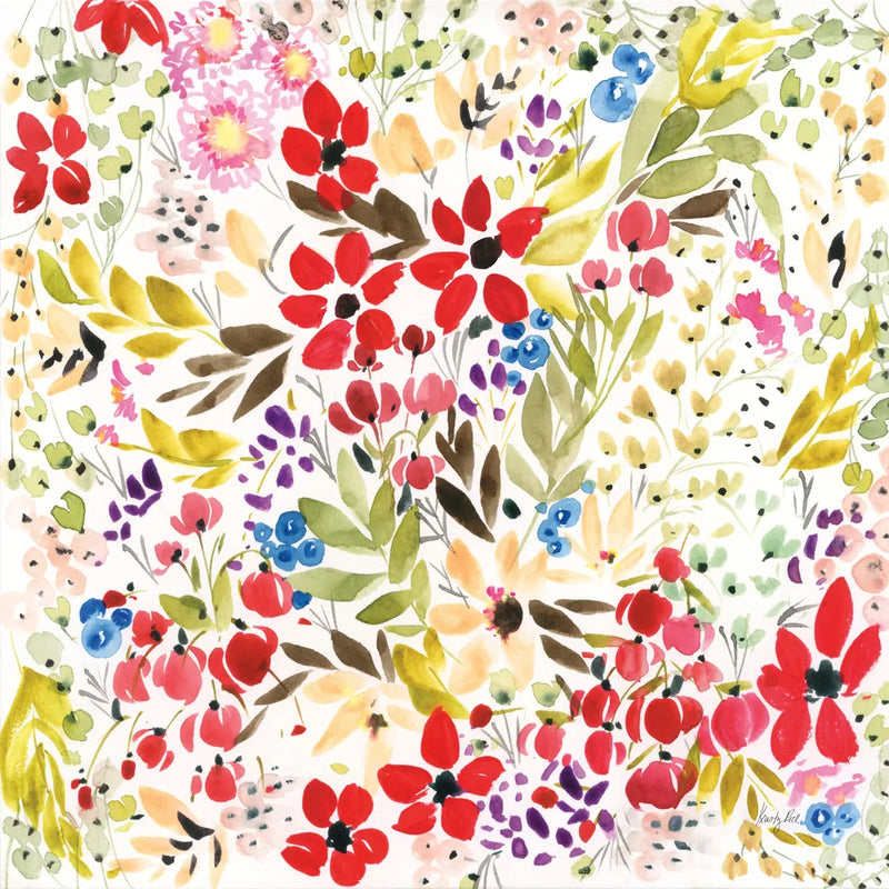 Bright Garden by Kristy Rice. SKU 88611a. Archival Giclee Fine art print for wall decor.