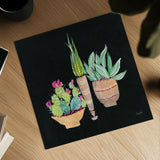 Cactus Party II by Kristy Rice. Shown as a detailed flat fine art print, highlighting archival giclee quality. Available as an archival giclee rolled canvas, fine art paper, or poster print. SKU 98938a.