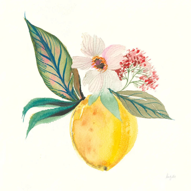 Citrus Summer IV by Kristy Rice. SKU 58105a. Archival Giclee Fine art print for wall decor.