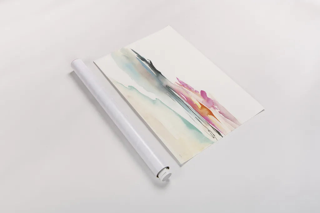 Coastal Sunset by Kristy Rice. shown as a rolled paper print. Available as archival giclee rolled canvas, fine art paper, or poster print. SKU 59817i.