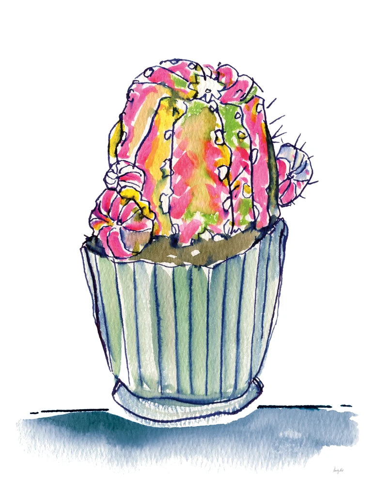 Colorful Cactus I by Kristy Rice