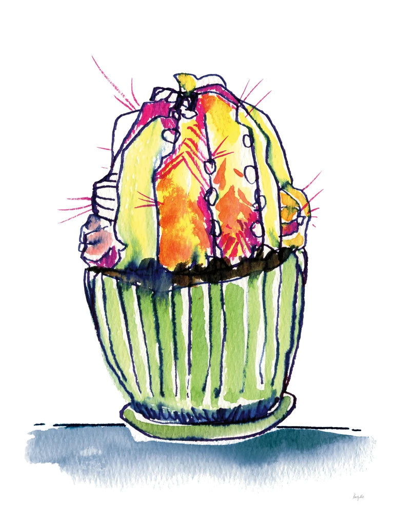 Colorful Cactus II by Kristy Rice