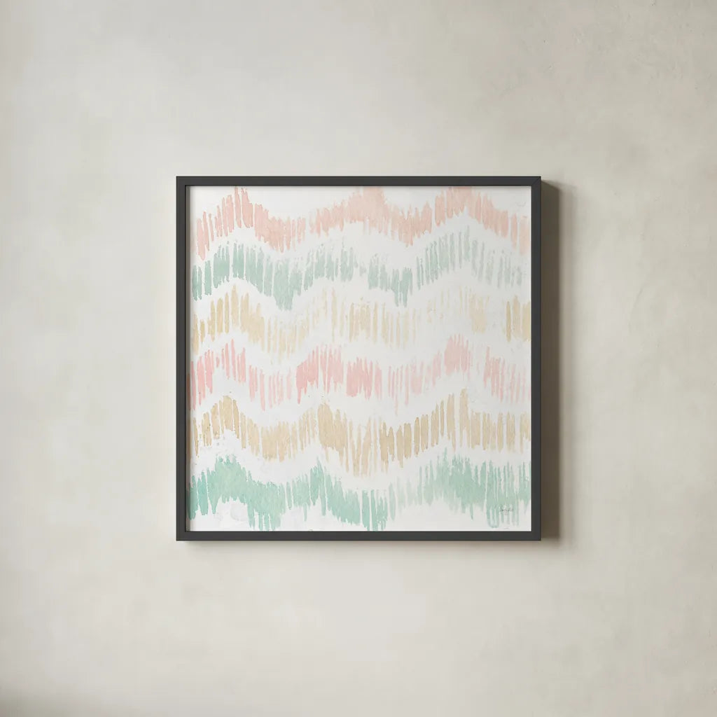 Colors of the Wind III Pastel by Kristy Rice. Shown in a sleek black glass frame for a contemporary gallery look. Available as an archival giclee rolled canvas, fine art paper, or poster print. SKU 55322a.
