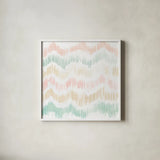 Colors of the Wind III Pastel by Kristy Rice. Shown in a crisp white glass frame for a clean and minimalist style. Available as an archival giclee rolled canvas, fine art paper, or poster print. SKU 55322a.